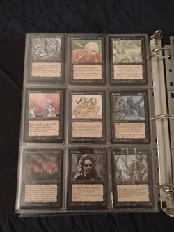 MTG The Dark COMPLETE NM/LP+ 119 English Card Set With  leather 3 Ring Binder - Image 10