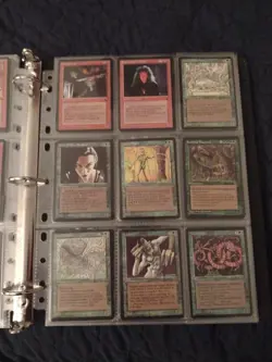 MTG The Dark COMPLETE NM/LP+ 119 English Card Set With  leather 3 Ring Binder - Image 13