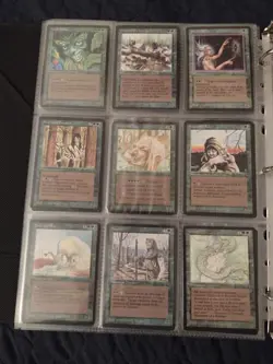 MTG The Dark COMPLETE NM/LP+ 119 English Card Set With  leather 3 Ring Binder - Image 14