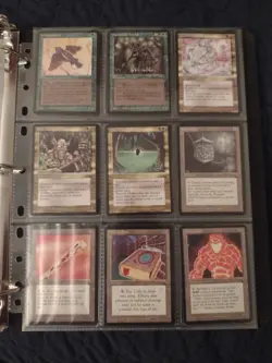 MTG The Dark COMPLETE NM/LP+ 119 English Card Set With  leather 3 Ring Binder - Image 15