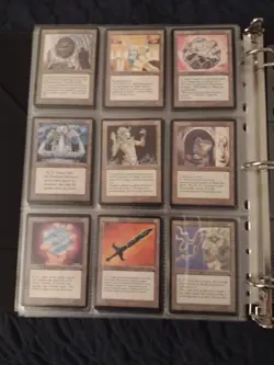 MTG The Dark COMPLETE NM/LP+ 119 English Card Set With  leather 3 Ring Binder - Image 16