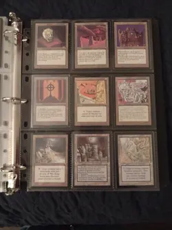 MTG The Dark COMPLETE NM/LP+ 119 English Card Set With  leather 3 Ring Binder - Image 17