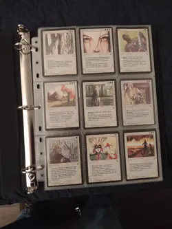 MTG The Dark COMPLETE NM/LP+ 119 English Card Set With  leather 3 Ring Binder - Image 4