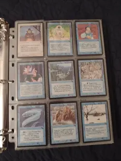 MTG The Dark COMPLETE NM/LP+ 119 English Card Set With  leather 3 Ring Binder - Image 6