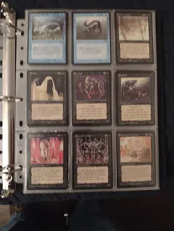 MTG The Dark COMPLETE NM/LP+ 119 English Card Set With  leather 3 Ring Binder - Image 9