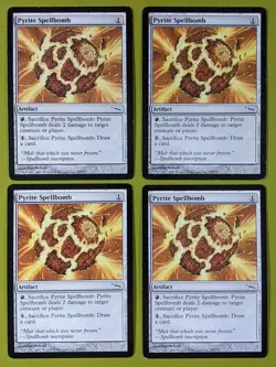 Pyrite Spellbomb x4 Mirrodin 4x Playset Magic the Gathering MTG - Image 1