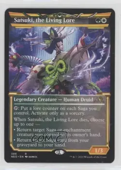 Satsuki the Living Lore (Showcase) Magic: Kamigawa: Neon Dynasty #399 gl9 - Image 1