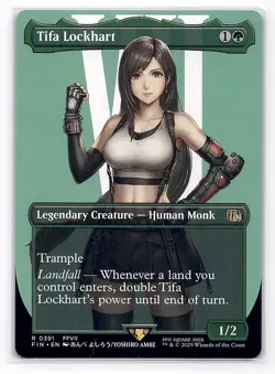 MTG Final Fantasy -Tifa Lockhart (Borderless Regular) R 0391 FIN - Image 3