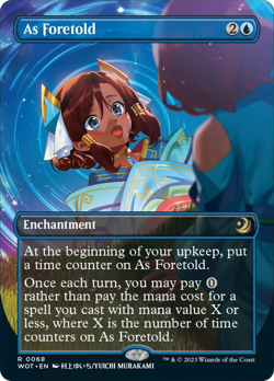 As Foretold (Anime Borderless) [Wilds of Eldraine: Enchanting Tales] Near Mint - Image 2