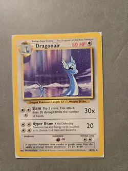 Dragonair Base Set Non-Holo Rare Pokémon TCG Card 18/102 MP Condition - Image 4