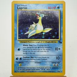 1999 Pokémon Lapras • Fossil 10/62 • Lightly Played/Near Mint Holo Rare - Image 13