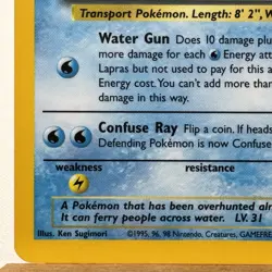 1999 Pokémon Lapras • Fossil 10/62 • Lightly Played/Near Mint Holo Rare - Image 17