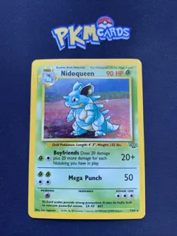 Pokémon TCG Nidoqueen Jungle 7/64 Holo Rare LP. - Image 1