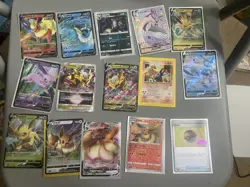 Pokemon Card Lot Of 15 Tcg Good Condition Unbreon Eeevee Vintage - Image 1