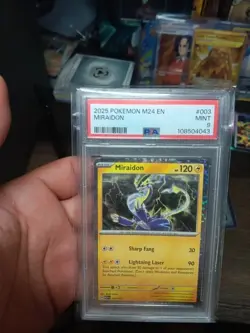Pokemon Miraidon M24 EN #3 Holo McDonalds 2025 PSA 10 - Image 2