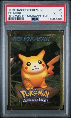 1999 Hasbro Toy Wishes Magazine Pokemon Trading Card Set Of 3 PSA Graded - Image 3