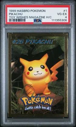 1999 Hasbro Toy Wishes Magazine Pokemon Trading Card Set Of 3 PSA Graded - Image 6