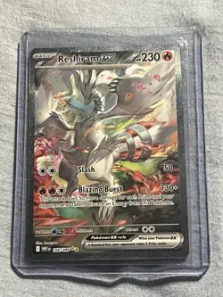 POKEMON - RESHIRAM EX - 166/086 - SPECIAL ILLUSTRATION RARE - S&V WHITE FLARE - Image 4