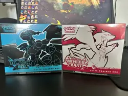 Pokemon Scarlet & Violet Black Bolt White Flare Pokémon Center ETBs - Image 1
