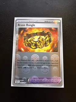 Brave Bangle 080/086 SV: White Flare Poke Ball Holo Pattern Pokémon Tool Card - Image 1