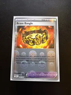 Brave Bangle 080/086 SV: White Flare Poke Ball Holo Pattern Pokémon Tool Card - Image 2