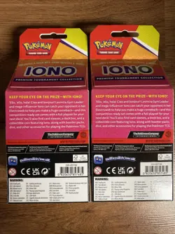 2 Pokemon Iono Premium Tournament Collection Boxes New Sealed - Image 2