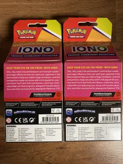 2 Pokemon Iono Premium Tournament Collection Boxes New Sealed - Image 4