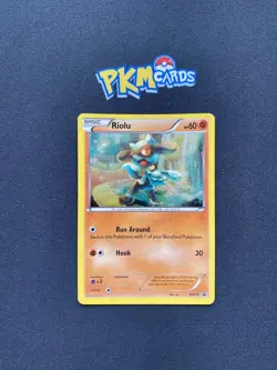 Pokémon TCG Riolu BW33 Black Star Promo Holo LP. - Image 1