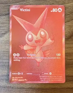 Red Victini English Pokemon White Flare Black Bolt WHT EN 172/086 10 CONTENDER - Image 1