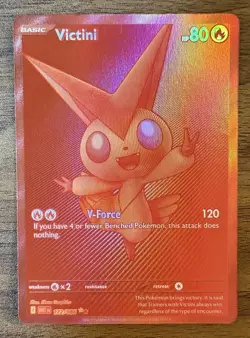 Red Victini English Pokemon White Flare Black Bolt WHT EN 172/086 10 CONTENDER - Image 3
