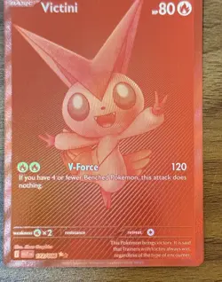 Red Victini English Pokemon White Flare Black Bolt WHT EN 172/086 10 CONTENDER - Image 6