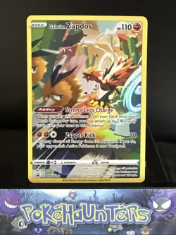 Pokemon Card Galarian Zapdos SWSH283 Holo Rare Promo Crown Zenith NM - Image 1