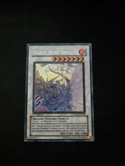 Black Rose Dragon (Ghost Rare) CSOC-EN039 Crossroads of Chaos 1st Edition - Image 1
