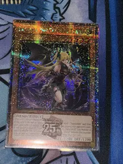 Yugioh English Lacrima the Crimson Tears ROTA-EN014 Quarter Century SR NM 1st - Image 2