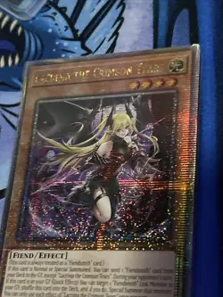 Yugioh English Lacrima the Crimson Tears ROTA-EN014 Quarter Century SR NM 1st - Image 9