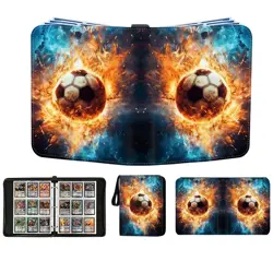 Soccer Card Binder 900 Pockets, Trading Card Binder Sports Card Holder with 5... - Image 1
