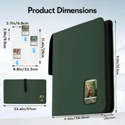 Card Binder 9 Pocket, Trading Card Binder with Clear Window Design, 720 Doubl... - Image 2