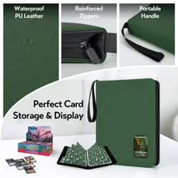 Card Binder 9 Pocket, Trading Card Binder with Clear Window Design, 720 Doubl... - Image 3