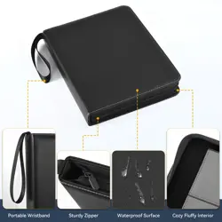 9 Pocket Card Binder, 900 Double Sided Pockets, PU Collection Binder for MTG,... - Image 3