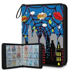 9 Pockets Trading Card Binder, 900 Double Sided Pocket Card Collection for Me... - Image 1