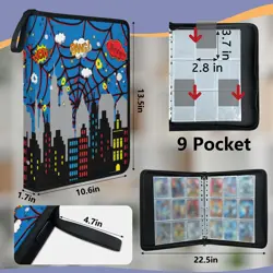 9 Pockets Trading Card Binder, 900 Double Sided Pocket Card Collection for Me... - Image 3
