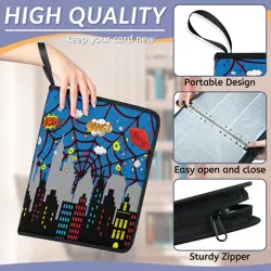 9 Pockets Trading Card Binder, 900 Double Sided Pocket Card Collection for Me... - Image 5