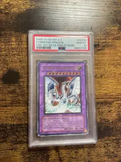 YUGIOH PSA 10 Cyber End Dragon CRV-AE036 Ultimate Rare 1st Edition - Image 4
