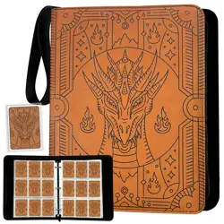 Dragon-Themed Trading Card Binder – 900 Card Capacity, 60 Double-Sided 9-Pock... - Image 1