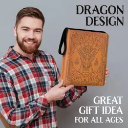 Dragon-Themed Trading Card Binder – 900 Card Capacity, 60 Double-Sided 9-Pock... - Image 3
