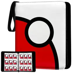 Premium Trading Card Binder with Zipper – Holds 900 Cards, PU Leather, 9-Pock... - Image 1