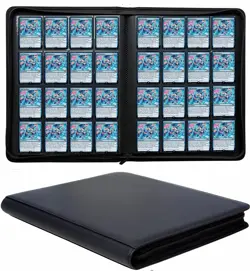 Trading Card Binder 16 Pocket, 1000+ Pockets Ringless PU Cover Card Collectio... - Image 1