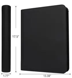Trading Card Binder 16 Pocket, 1000+ Pockets Ringless PU Cover Card Collectio... - Image 4