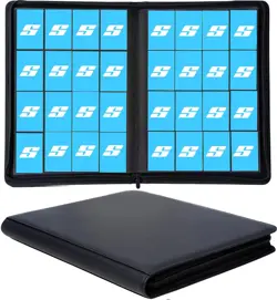 16 Pocket Card Binder, Ringless Zip Trading Card Binder, 1000+ Double Sided P... - Image 1