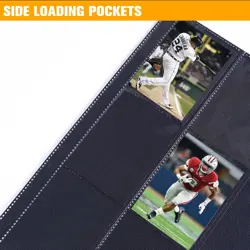16 Pocket Card Binder, Ringless Zip Trading Card Binder, 1000+ Double Sided P... - Image 4